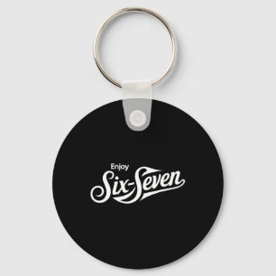 Funny 67 Six Seven Meme T-tee For Humor Lovers _1 Key Ring