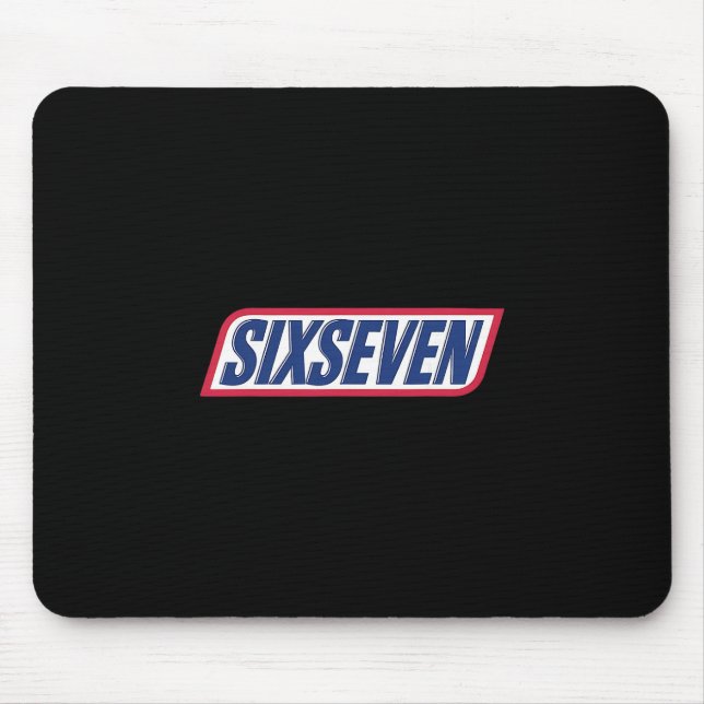 Funny 67 Six Seven Meme T-tee For Humor Lovers  Mouse Mat (Front)