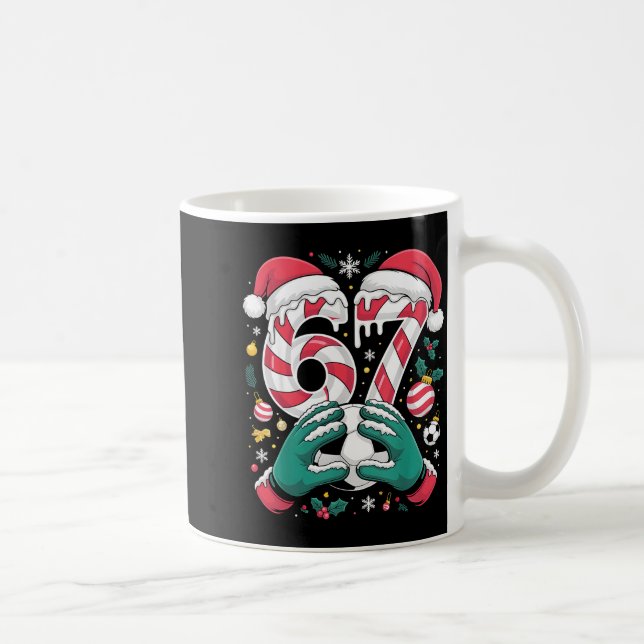Funny 67 Six Seven Soccer Goalkeeper Funny Meme Ch Coffee Mug (Right)