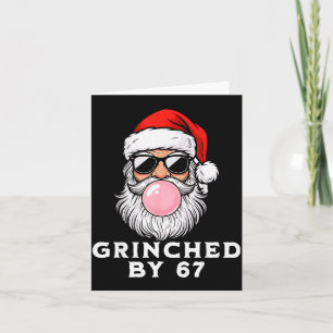 Funny 67 Six Seven Xmas Meme Brainrot 67 Ed By 67  Card