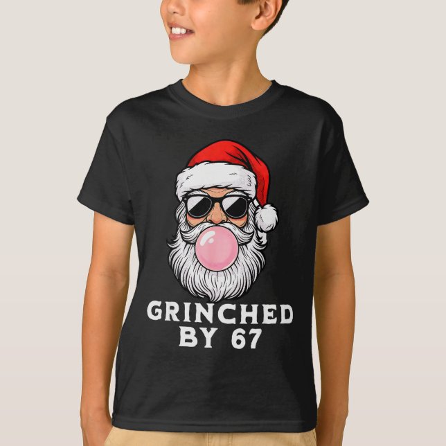 Funny 67 Six Seven Xmas Meme Brainrot 67 Ed By 67  T-Shirt (Front)