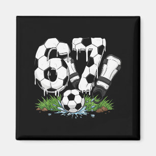 Funny 67 Soccer Drip Number 67 Soccer Magnet