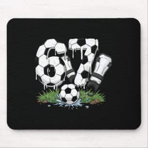 Funny 67 Soccer Drip Number 67 Soccer Mouse Mat