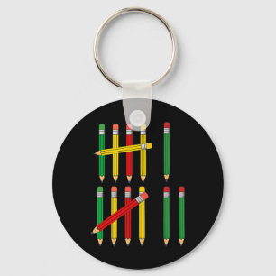 Funny 67 Tally Marks Math For Teachers Students Si Key Ring