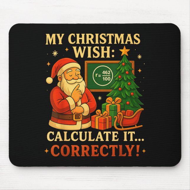 Funny 67 Tee Christmas Math 67 Meme – 6 7 Teacher  Mouse Mat (Front)