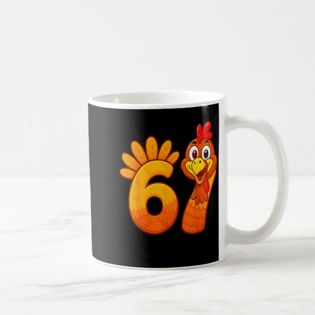Funny 67 Thanksgiving Meme Turkey Six Seven Costum Coffee Mug (Right)