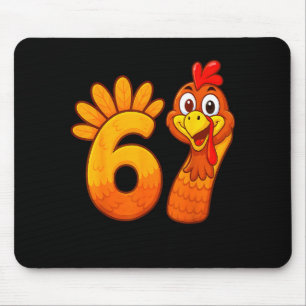 Funny 67 Thanksgiving Meme Turkey Six Seven Costum Mouse Mat