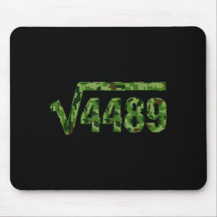 Funny 67 Trendy Square Root 4489 Camo Tee  Mouse Mat