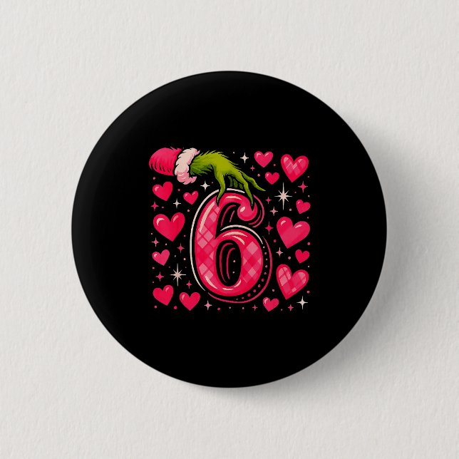 Funny 67 Valentine Meme Couple Matching Love  6 Cm Round Badge (Front)