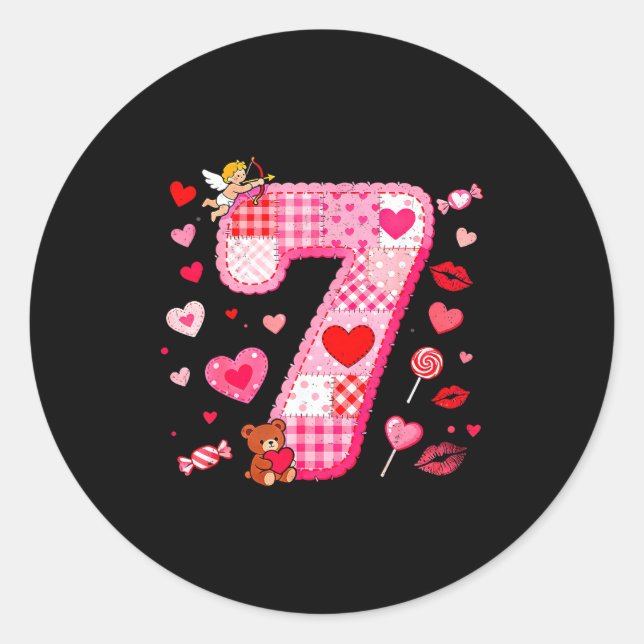 Funny 67 Valentine Meme Couple Matching Love  Classic Round Sticker (Front)