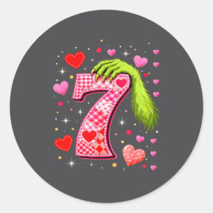 Funny 67 Valentine Meme Couple Matching Love Classic Round Sticker