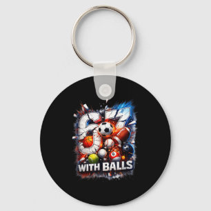 Funny 67 With Viral School Meme Sports Birthday _1 Key Ring