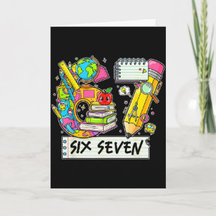 Funny 67th Day Of School, Vibes Funny Six Seven 67 Card