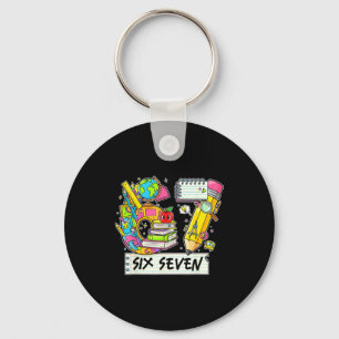 Funny 67th Day Of School, Vibes Funny Six Seven 67 Key Ring