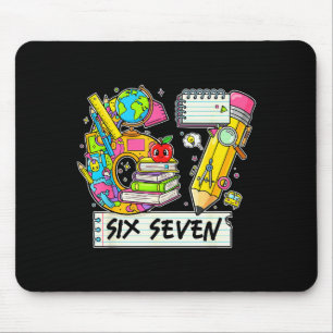 Funny 67th Day Of School, Vibes Funny Six Seven 67 Mouse Mat