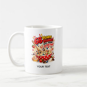 Funny 68th Birthday Baking and Extra Fun Card Coffee Mug