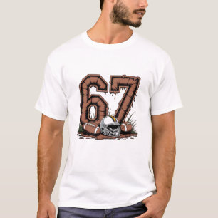 Funny 6-7 Drip American Football 67 Six Seven Meme T-Shirt