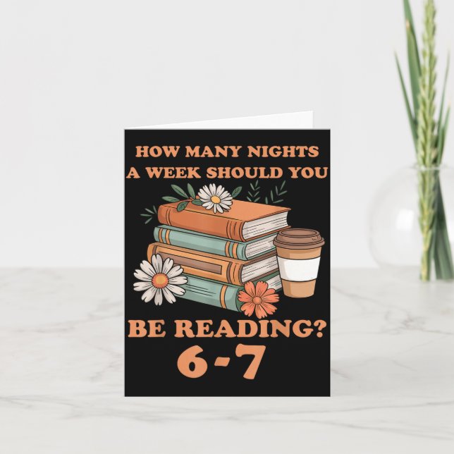 Funny 6-7 Englieacher 67 Meme Reading  Card (Front)