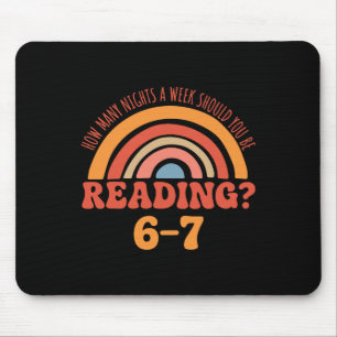 Funny 6-7 English Teacher 67 Meme Reading Mouse Mat