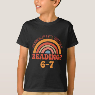 Funny 6-7 English Teacher 67 Meme Reading T-Shirt