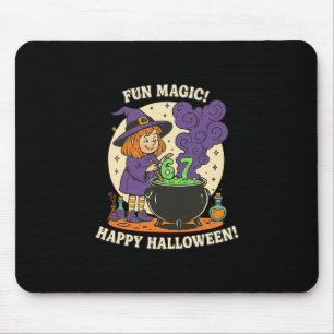 Funny 6 7 Halloween Costume Witch Cute Retro Fun M Mouse Mat