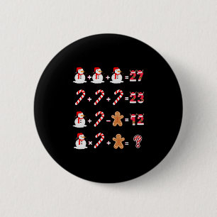 Funny 6 7 Meme 67 Christmas Order Of Operations Ma Cm Round Badge