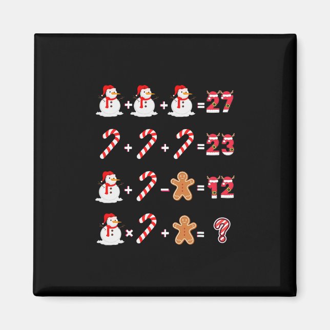 Funny 6 7 Meme 67 Christmas Order Of Operations Ma Magnet (Front)