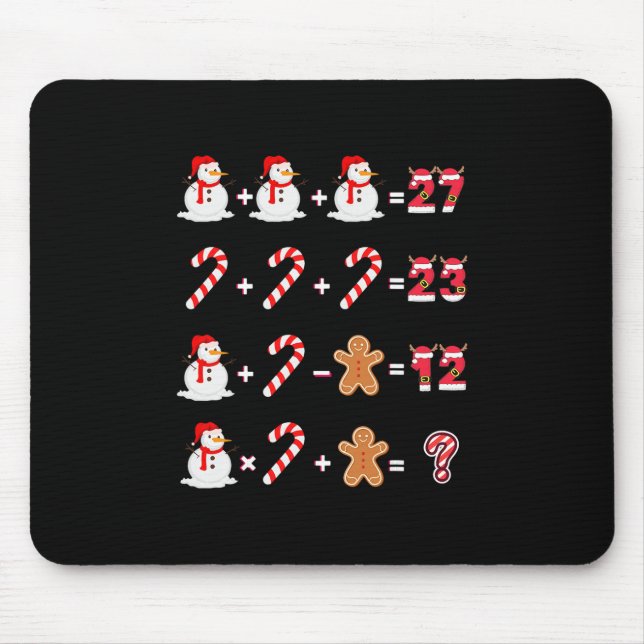 Funny 6 7 Meme 67 Christmas Order Of Operations Ma Mouse Mat (Front)
