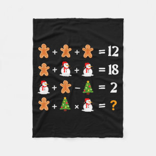 Funny 6 7 Meme Christmas Order Of Operations Math  Fleece Blanket