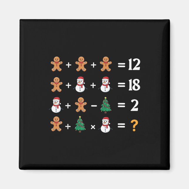 Funny 6 7 Meme Christmas Order Of Operations Math  Magnet (Front)