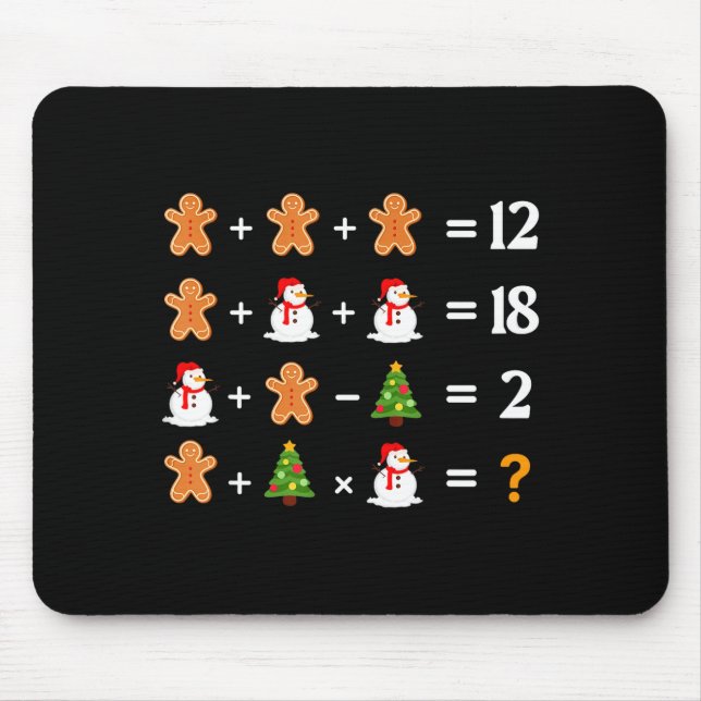 Funny 6 7 Meme Christmas Order Of Operations Math  Mouse Mat (Front)