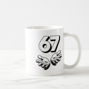 Funny 6 7 Meme Gen Alpha Gen Z Slang Six Seven  Coffee Mug
