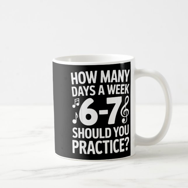 Funny 6 7 Meme Music Students Six Seven Outfit Mus Coffee Mug (Right)