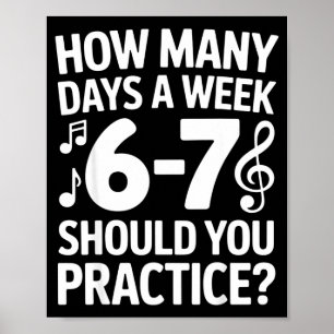 Funny 6 7 Meme Music Students Six Seven Outfit Mus Poster