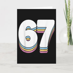 Funny 6 7 Meme Six Seven Gen Alpha Slang 67  Card