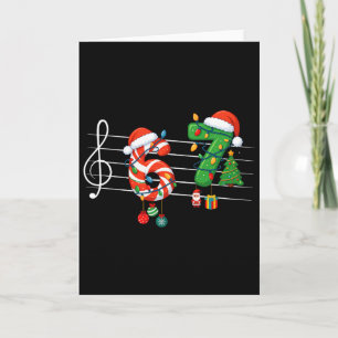 Funny 6 7 Music Teacher 67 Meme Six Seven Christma Card