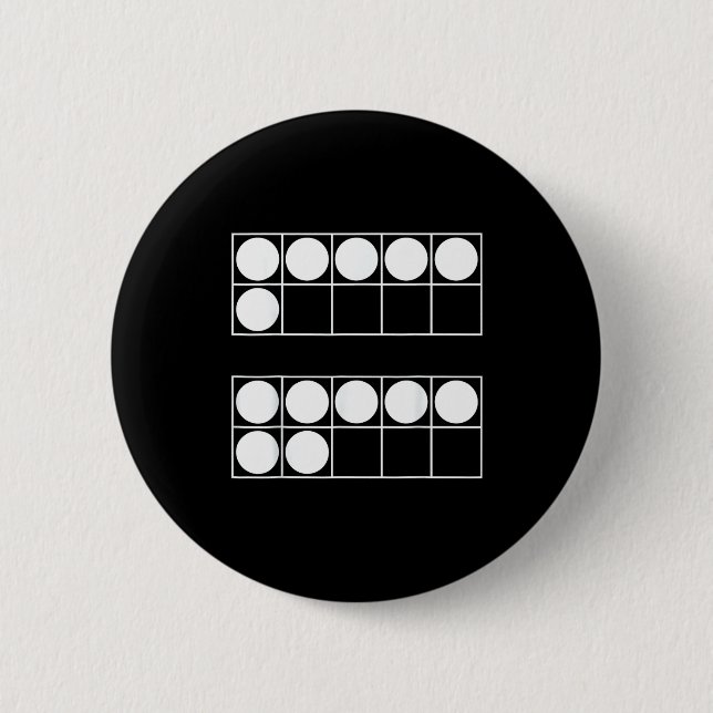 Funny 6 7 Number Math Teachers Students Six Seven  6 Cm Round Badge (Front)