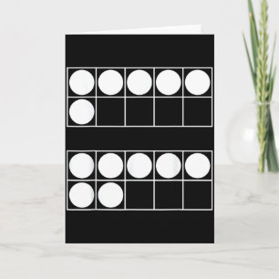 Funny 6 7 Number Math Teachers Students Six Seven Card