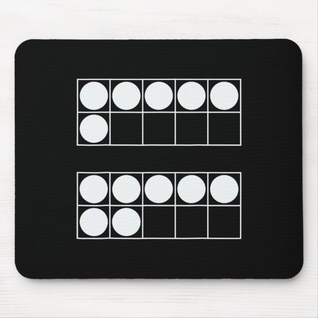 Funny 6 7 Number Math Teachers Students Six Seven  Mouse Mat (Front)