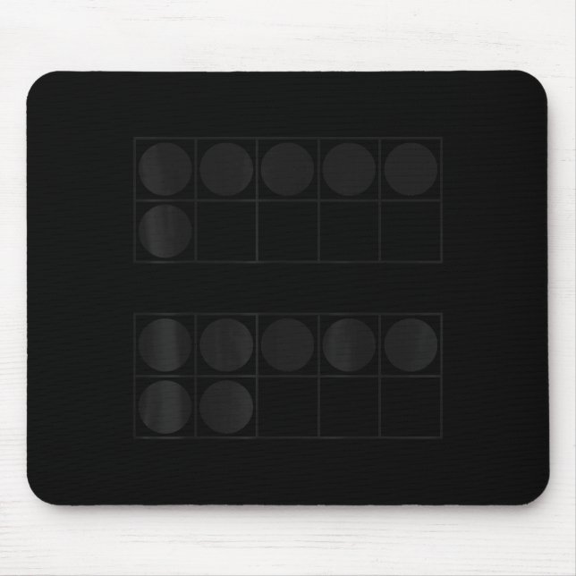 Funny 6 7 Number Teachers Students Six Seven Meme  Mouse Mat (Front)