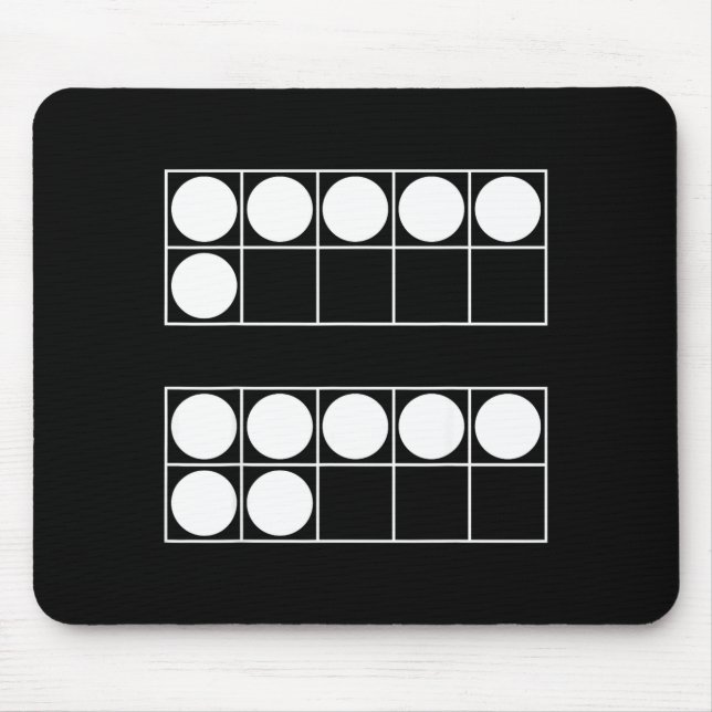 Funny 6 7 Number Teachers Students Six Seven Meme  Mouse Mat (Front)