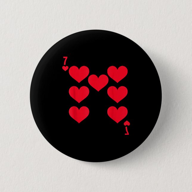 Funny 6 7 Of Hearts Matching 67 Meme Couple Valent 6 Cm Round Badge (Front)