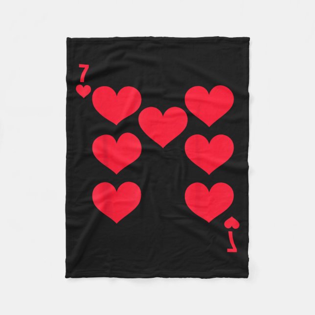 Funny 6 7 Of Hearts Matching 67 Meme Couple Valent Fleece Blanket (Front)