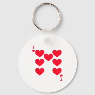 Funny 6 7 Of Hearts Matching 67 Meme Couple Valent Key Ring