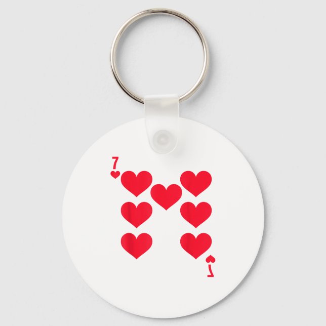 Funny 6 7 Of Hearts Matching 67 Meme Couple Valent Key Ring (Front)