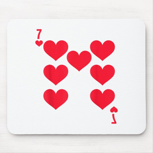 Funny 6 7 Of Hearts Matching 67 Meme Couple Valent Mouse Mat (Front)