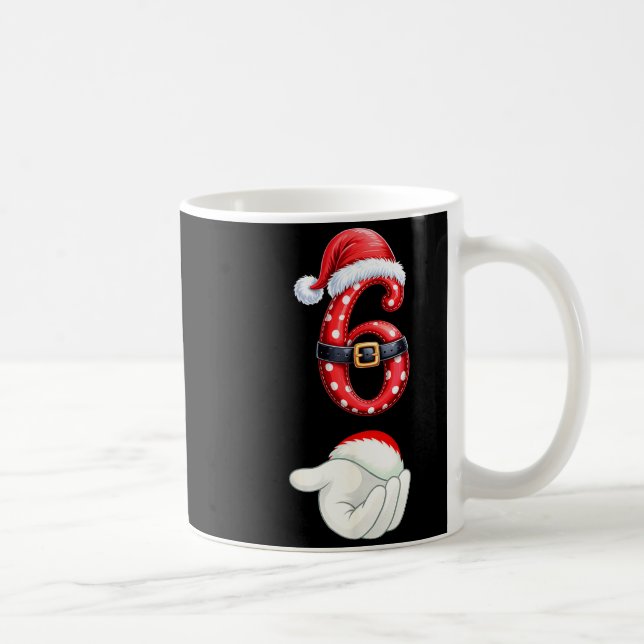 Funny 6 7 Six Seven Meme Couple Matching Christmas Coffee Mug (Right)