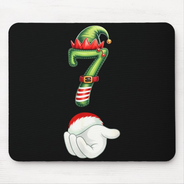 Funny 6 7 Six Seven Meme Couple Matching Christmas Mouse Mat (Front)