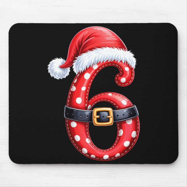 Funny 6 7 Six Seven Meme Couple Matching Christmas Mouse Mat (Front)
