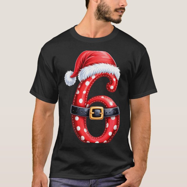 Funny 6 7 Six Seven Meme Couple Matching Christmas T-Shirt (Front)